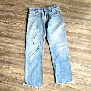 Levi’s Re/Done button down jeans. High rise